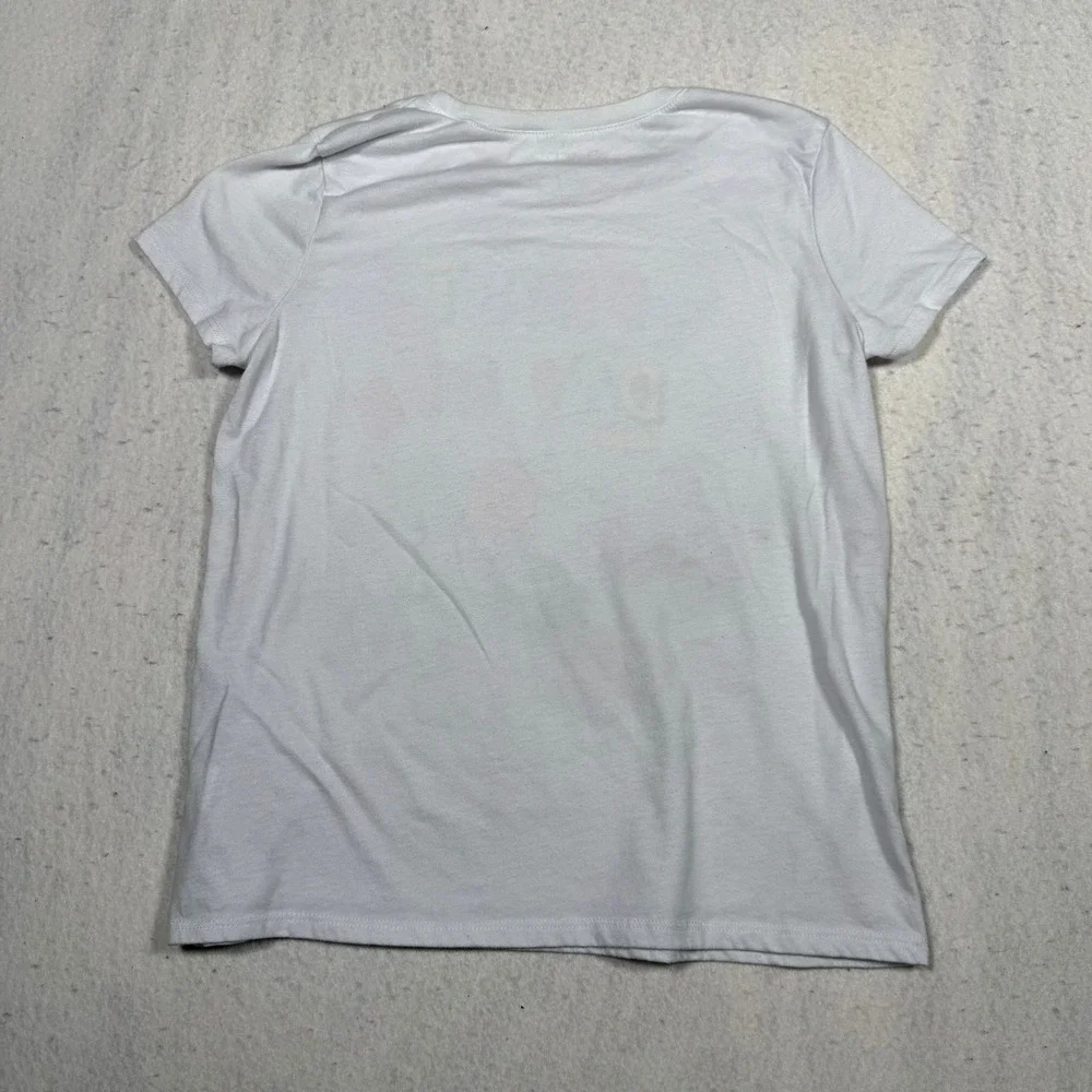 Childrens Place Girls First Day of School Graphic T-Shirt White XL 14